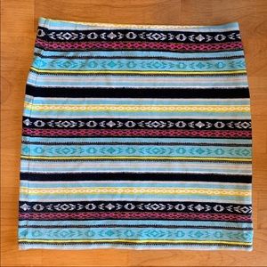 Forever 21 Tribal Print Mini Skirt